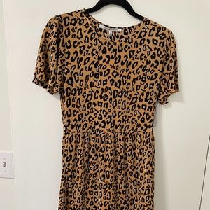 Leopard print cocktail dress